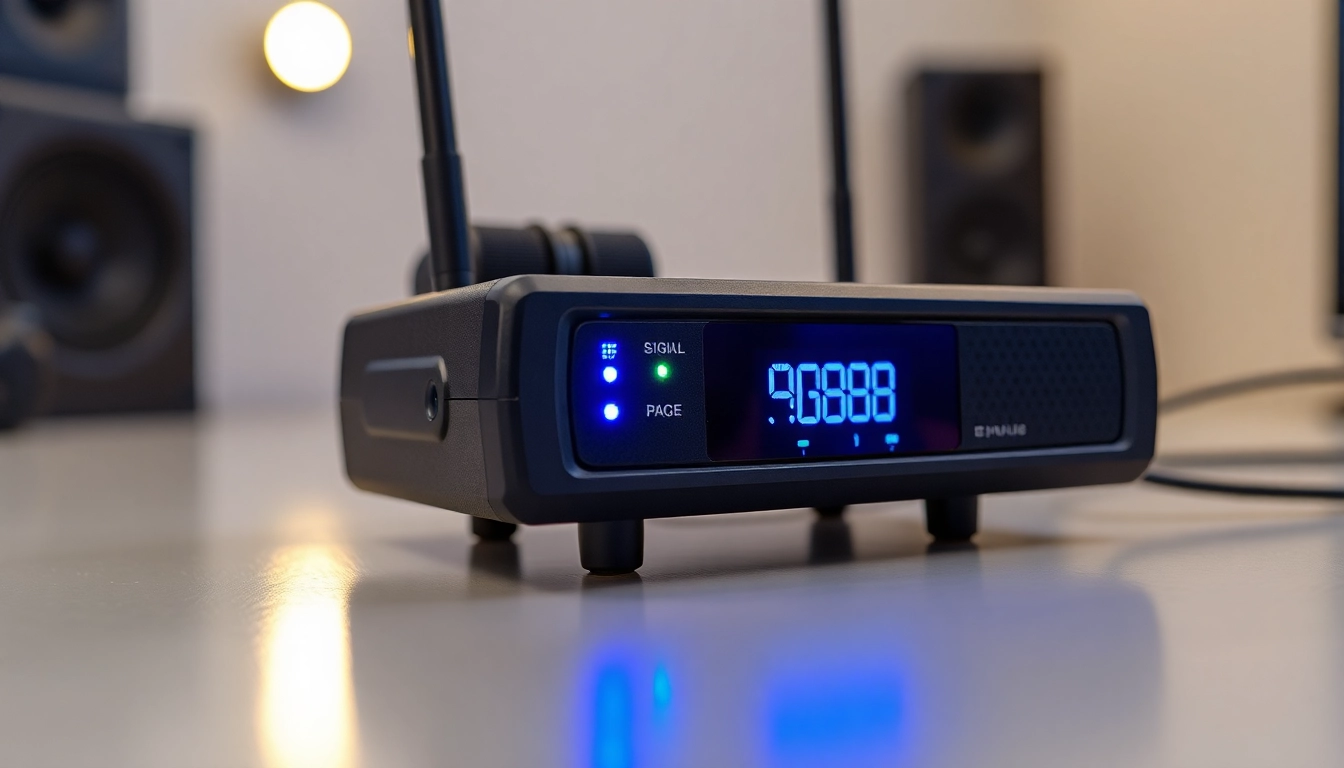 High-quality PG88 wireless microphone receiver with signal indicators and sleek design for professional audio setups.