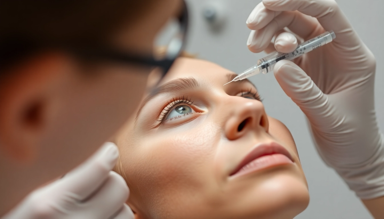 Expert Botox treatment in Zurich by a professional aesthetic doctor targeting facial wrinkles with precision and care.