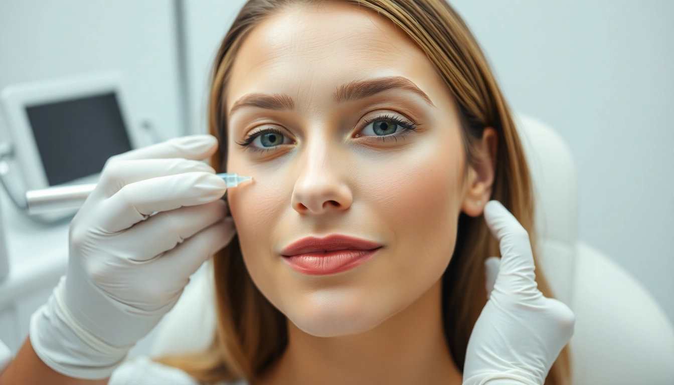 Facharzt führt eine Botox Behandlung zur Faltenreduzierung in Zürich professionell durch, für natürliche Ergebnisse.