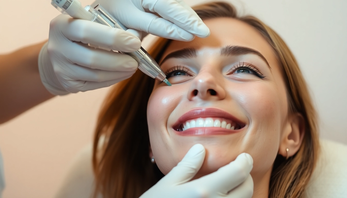 Fadenlifting Zürich: Skilled specialist performing a gentle, minimally invasive face lift with resorbable threads, emphasizing natural beauty and precision.