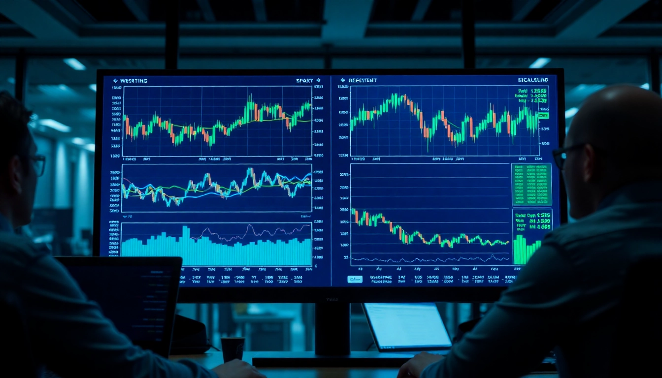 Trading view platform showcasing detailed market charts and data analysis for traders and investors